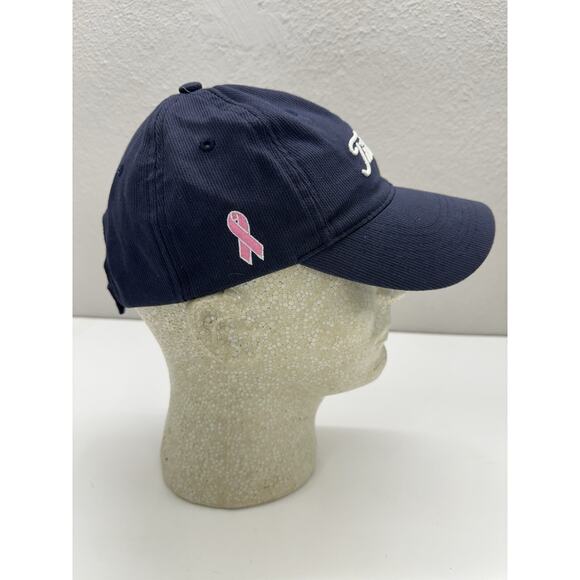 Titleist Unisex Baseball Hat Navy Blue Golf Logo Breast Cancer Awareness Cap - Picture 5 of 10